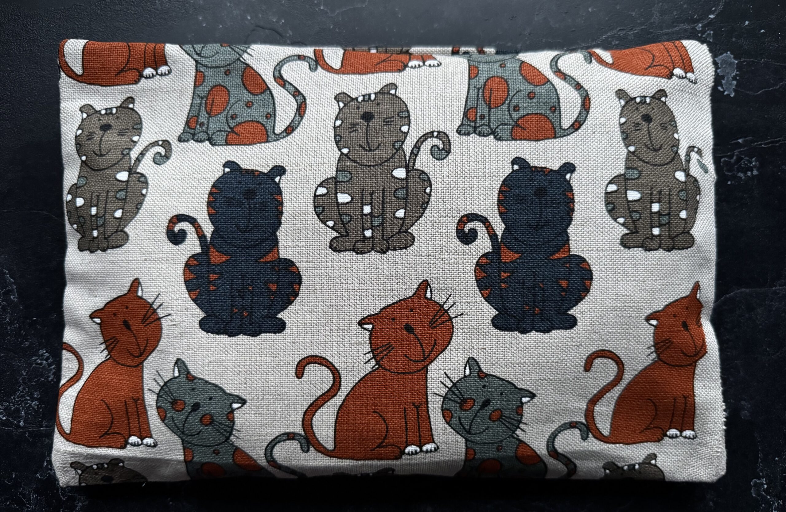 Pagalvėlė 30x20 cm katinai spalvoti
